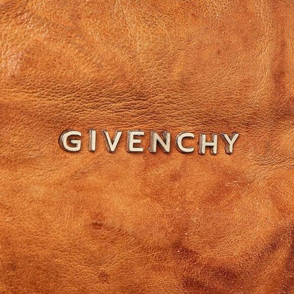 Givenchy Medium Brown Wrinkled Sheepskin Leather Medium Pandora Bag - Picture 5 of 9